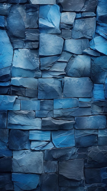 Fondo de textura de pared de piedra azul