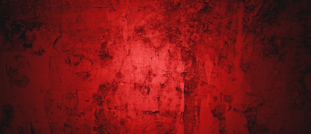 Fondo de textura de pared rojo oscuro Fondo de Halloween Fondo de grunge rojo y negro aterrador con arañazos
