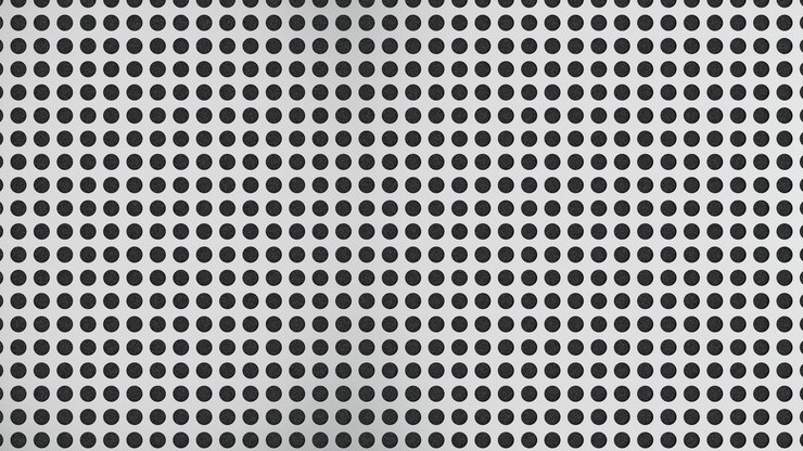 Fondo de textura de parrilla de altavoz gris aluminio Imagen de renderizado 3D