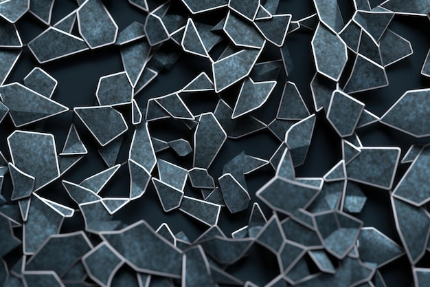 Fondo de textura de patrón de bloques Voronoi