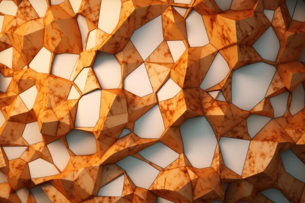 Fondo de textura de patrón de bloques Voronoi