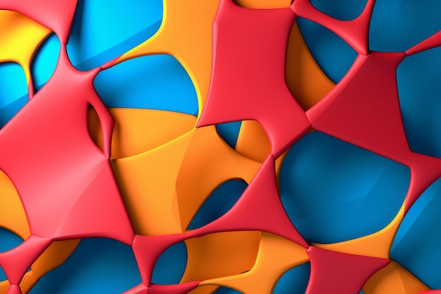 Fondo de textura de patrón de bloques Voronoi