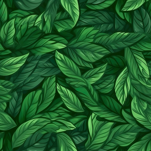 Fondo de textura de patrón de hojas tropicales verdes