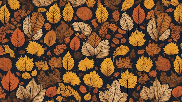 Fondo de textura de patrón de otoño