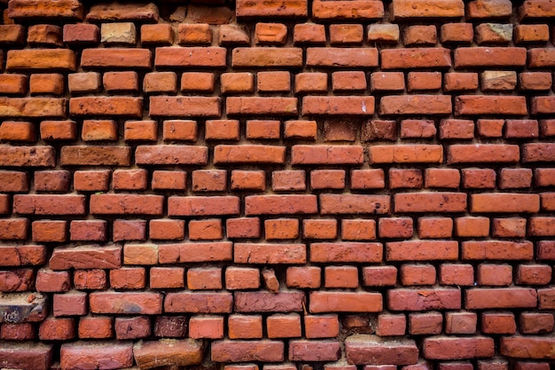 Fondo de textura de patrón de pared de ladrillo rojo