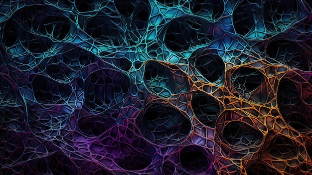 Fondo de textura de patrones neuronales abstractos