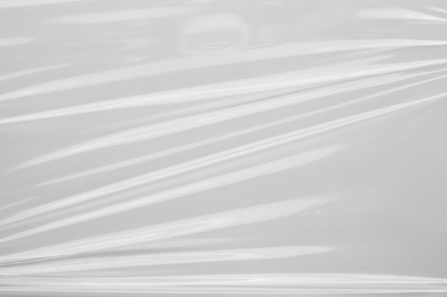 Fondo de textura de película de plástico blanca