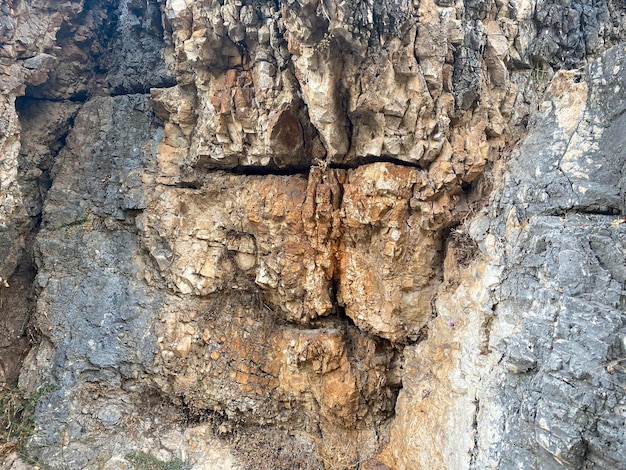 Fondo textura piedra natural gris superficie natural afilado convexo áspero adoquines