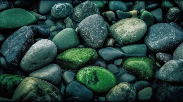 Fondo de textura de piedra verde exuberante para diseños NatureThemed