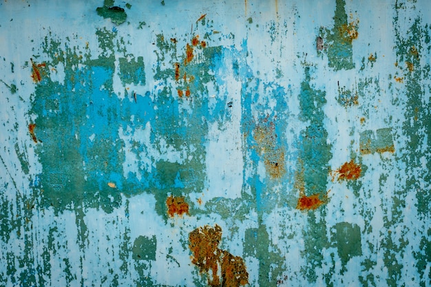 Foto fondo y textura de la pintura del metal de grunge con el espacio.