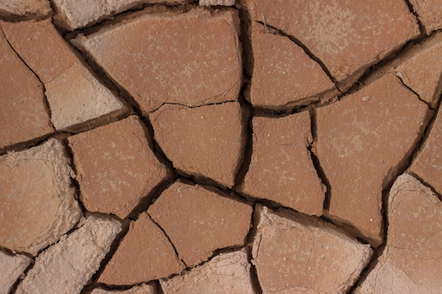 Fondo de textura de piso de arcilla agrietada