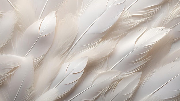 Foto fondo de textura de pluma blanca