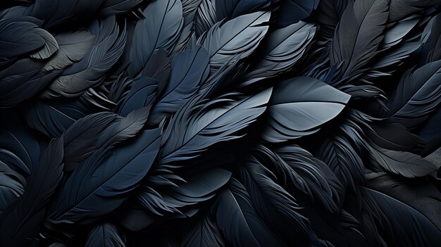 Fondo de textura de plumas oscuras