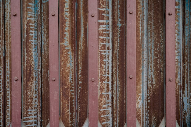 Foto fondo de textura de puerta de metal viejo