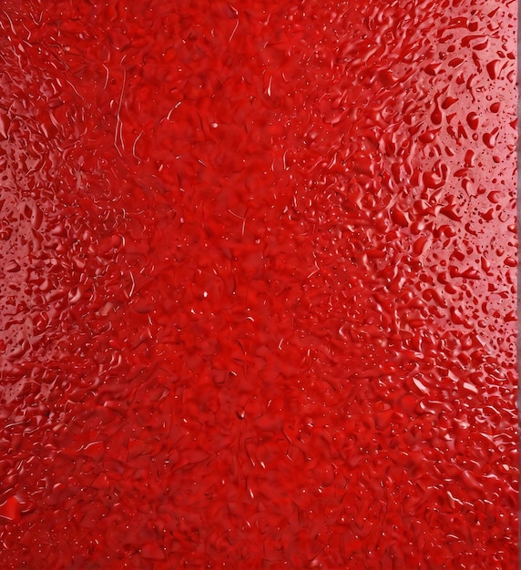 fondo de textura una puerta de vidrio rojo con gotas de agua