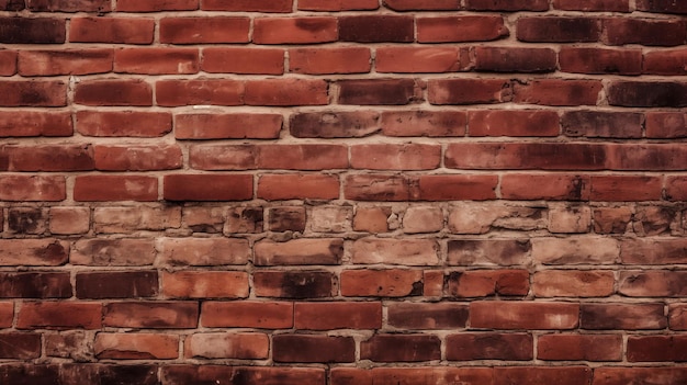 fondo de textura realista de ladrillo de pared