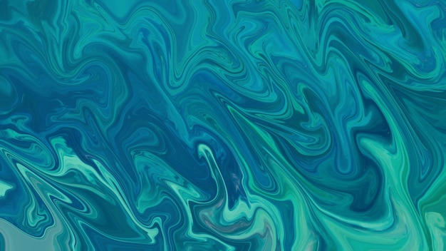 Fondo de textura de remolino de mármol líquido azul turquesa abstracto o papel tapiz.