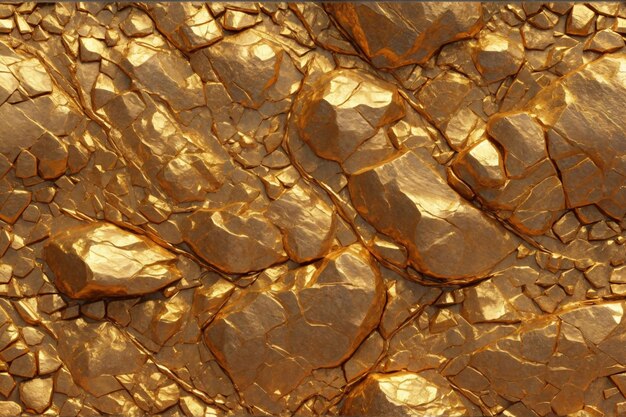 Fondo de textura de roca dorada Fondo de textura dorada Fondo de textura de piedra dorada Textura dorada Roca dorada AI generativo