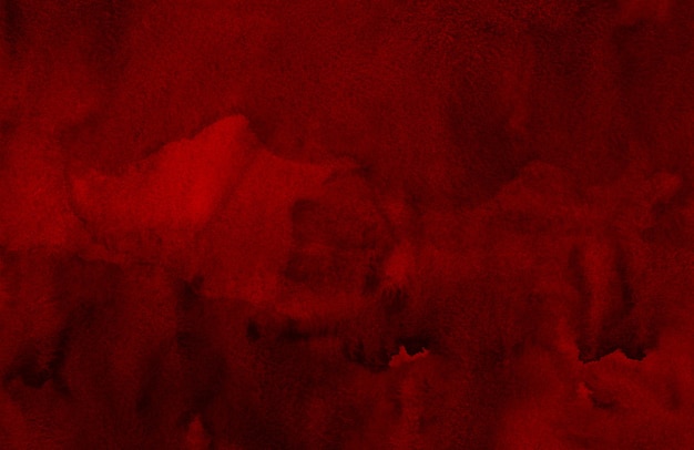 Fondo de textura rojo oscuro acuarela pintado a mano. Fondo de acuarela
