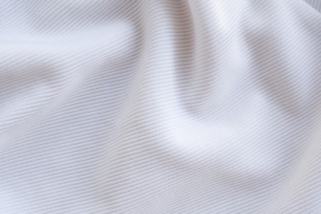 Fondo de textura de ropa de tela blanca