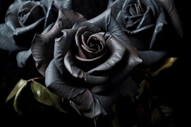 Fondo de textura de rosas negras