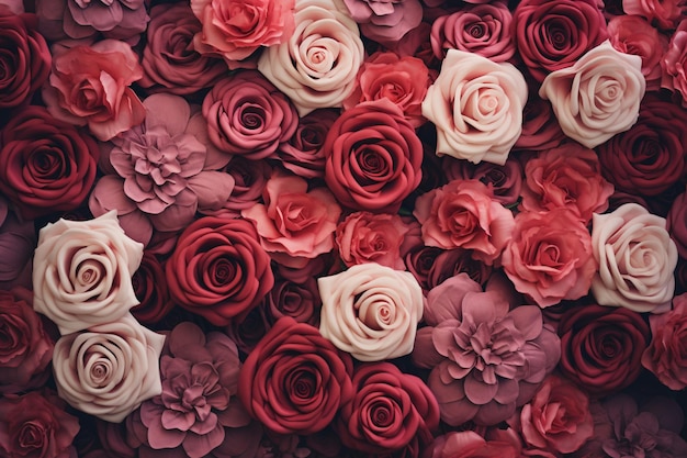 fondo de textura de las rosas