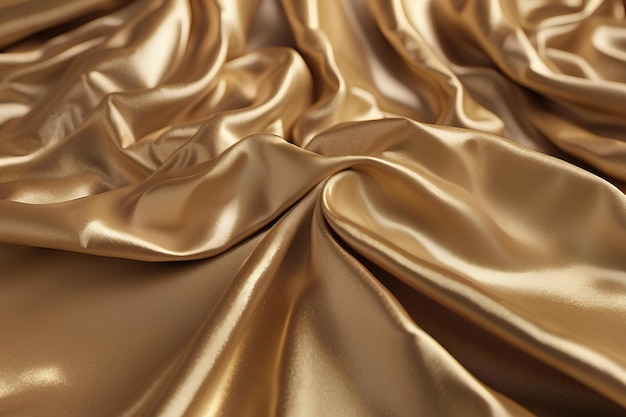Fondo de textura de seda dorada brillante Fondo de lujo para el diseño