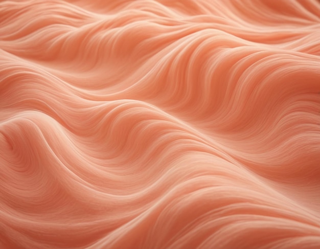 Fondo de textura de seda ondulada de color melocotón