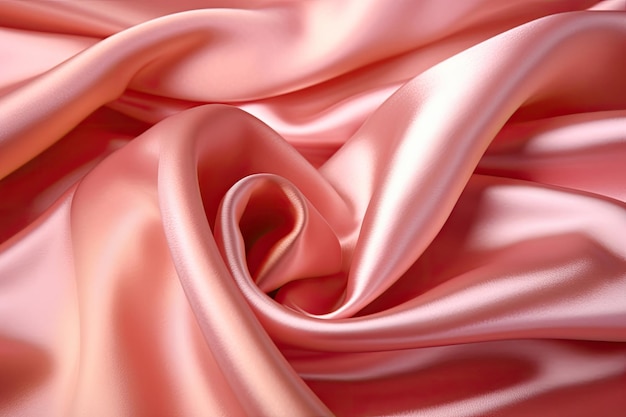 Foto fondo de textura de seda textil satinado de oro rosa