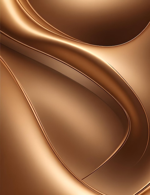 Fondo de textura suave con ondas de bronce y oro