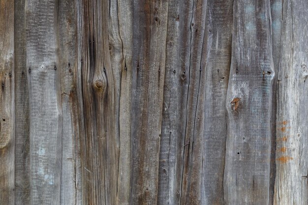 Fondo y textura de la superficie de la pared de tablones de madera seca gris