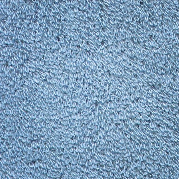 Fondo de textura de superficie de toalla azul Textura de toalla azul áspera