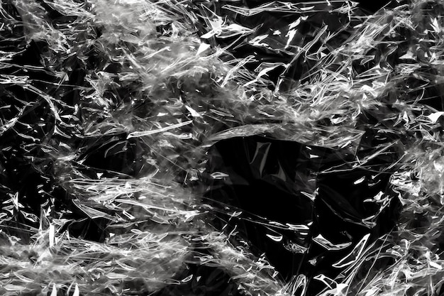 Fondo de textura de superposición de envoltura de película de plástico transparente
