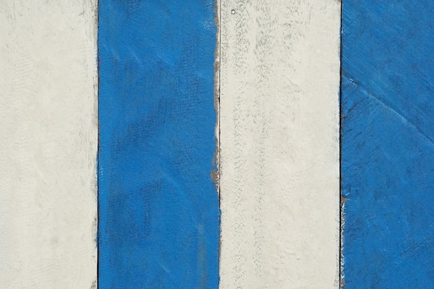 Fondo de textura de tablón de tabla de pintura de madera azul y blanco