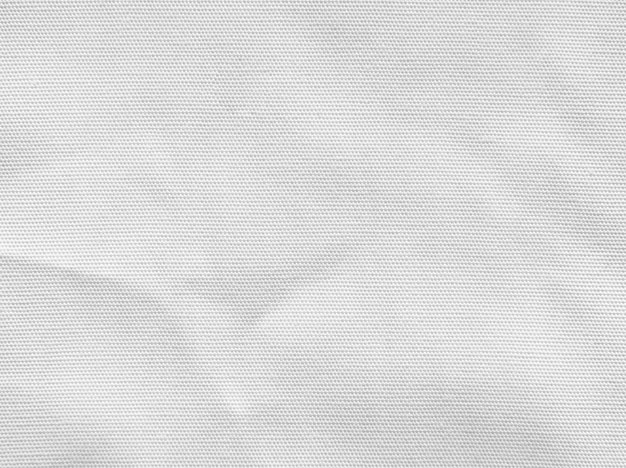 Fondo de textura de tela de algodón blanco arrugado