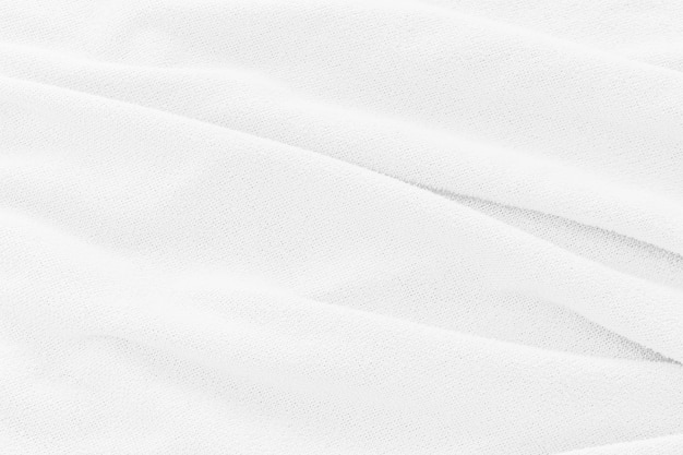 Fondo de textura de tela blanca suave. Paño abstracto con ondas suaves para papel tapiz o telón de fondo