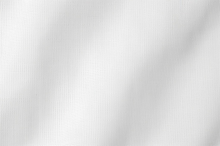 Fondo de textura de tela blanca Textura de tela de algodón ligero Tela de lienzo tejido blanco.