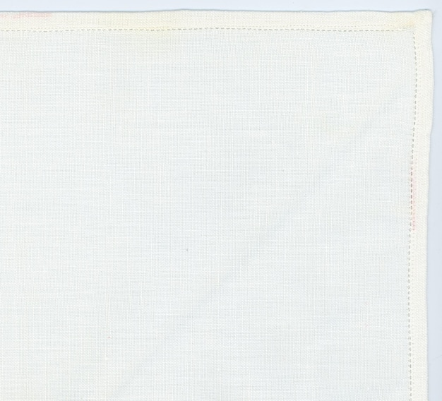 Fondo de textura de tela de lino de algodón blanco