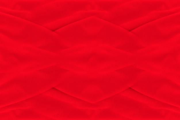 Fondo de textura de tela roja telón de fondo de tela abstracto con ondas suaves