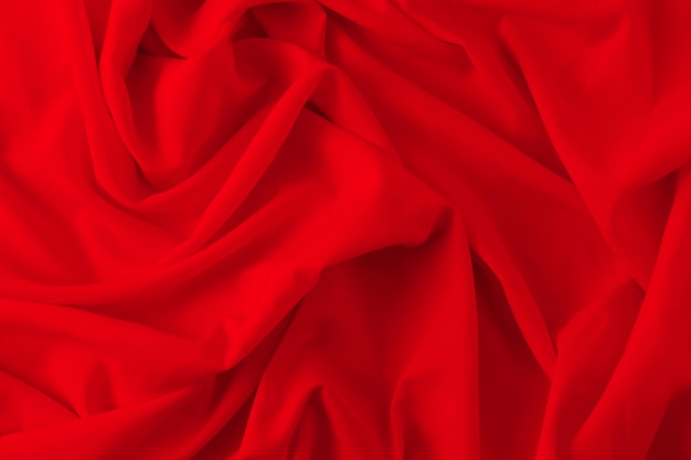 Foto fondo de textura de tela roja