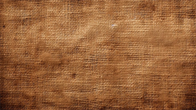 Fondo de textura de tela de saco marrón Primer plano de textura de tela de saco