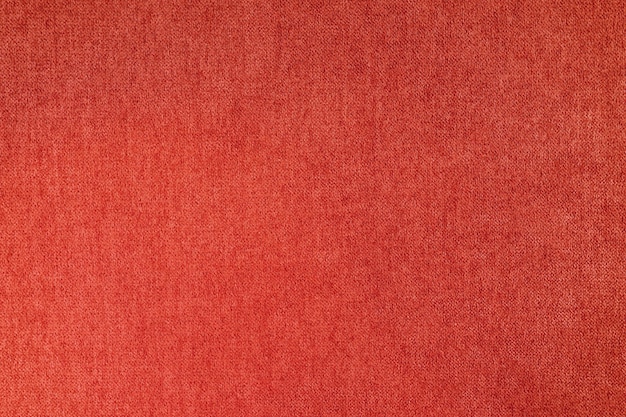 Fondo de textura de tela de tapicería de terciopelo rojo