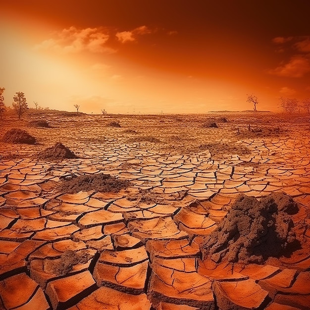 Fondo de textura de tierra agrietada