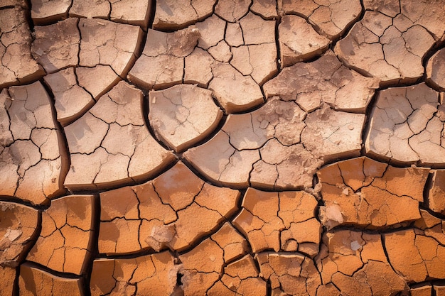 Fondo de textura de tierra agrietada