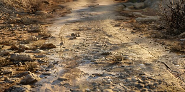 Fondo de textura de tierra de la carretera Ai Generado