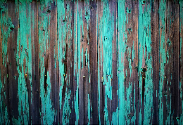 Fondo de textura de valla de madera vintage verde