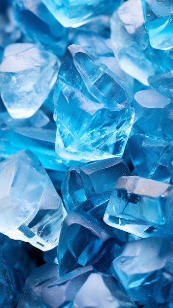 Fondo de textura de vidrio triturado azul
