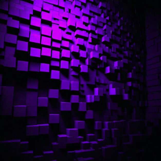 Foto fondo de textura de voxel abstracto de color púrpura