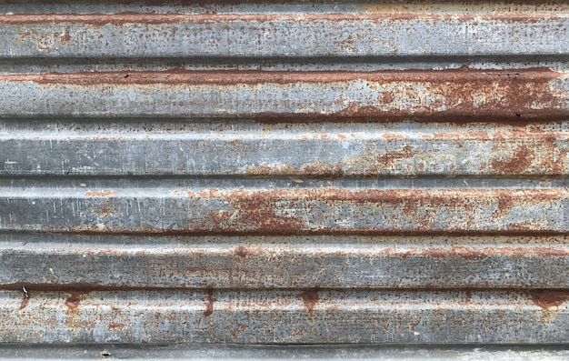 Foto fondo de textura de zinc viejo oxidado