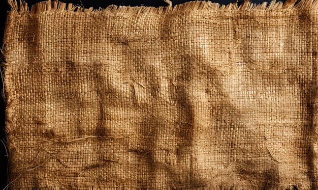 Foto fondo textural tejido antiguo de tejido de hilos de grano grueso enfoque suave selectivo
